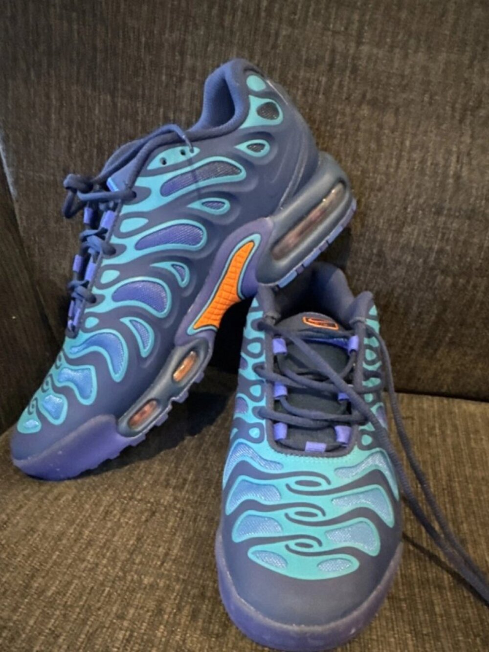 Nike Air Max Plus Drift FD4290-400 Midnight Navy Orange Men's Sneaker